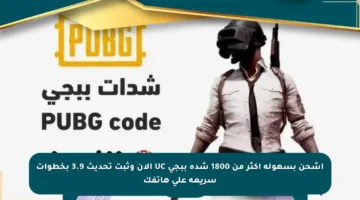 اشحن بسهولة أكثر من 1800 شدة ببجي UC الآن وثبت تحديث 3.9 بخطوات سريعة على هاتفك